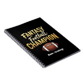 Fantasy Football Champion dominiert wie ein Pro Notizblock (Rechte Seite)