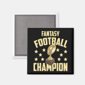 Fantasy Football Champion Entwurf Party Magnet (Vorderseite/Rückseite)