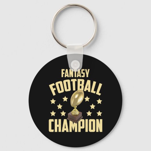 Fantasy Football Champion Entwurf Party Schlüsselanhänger (Vorderseite)