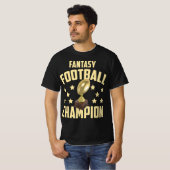 Fantasy Football Champion Entwurf Party T-Shirt (Vorne ganz)