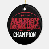 Fantasy Football Champion - Funny Sports Gift Keramik Ornament (Links)