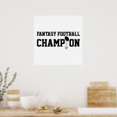 Fantasy Football Champion Poster (Küche)