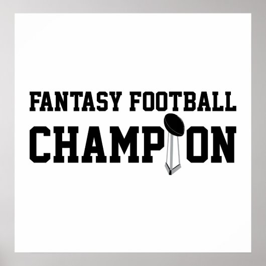 Fantasy Football Champion Poster (Vorne)
