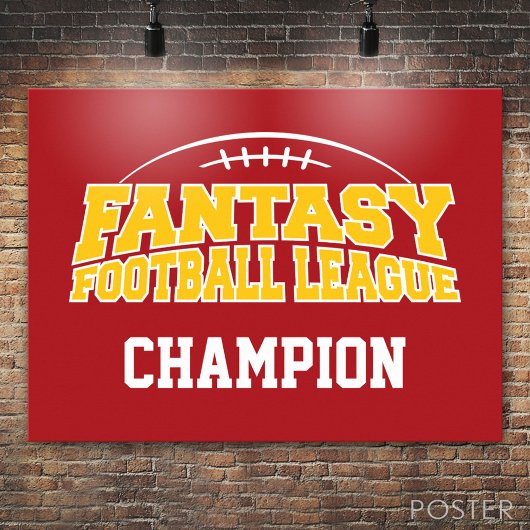 Fantasy Football Champion Poster