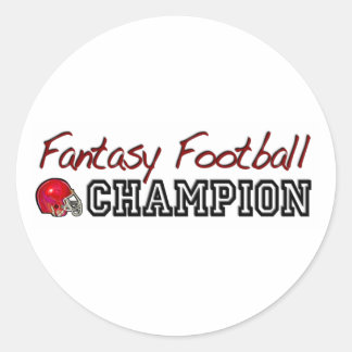 Fantasy Football Champion Runder Aufkleber