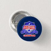 Fantasy Football Champion Shield Button (Vorne & Hinten)