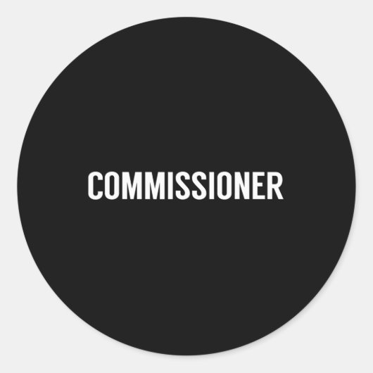 Fantasy Football Commission Runder Aufkleber (Vorderseite)