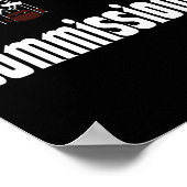 Fantasy Football Commissioner Draft Party Commish  Poster (Ecke)