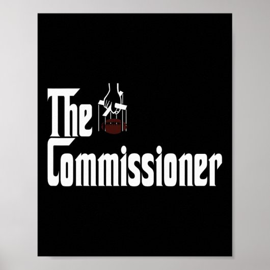 Fantasy Football Commissioner Draft Party Commish  Poster (Vorne)