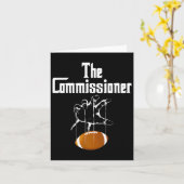 Fantasy Football Commissioner Entwurf Party Kommis Karte (Gelbe Blume)