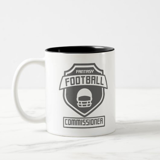 fantasy-football-Commissioner-gray-01 Zweifarbige Tasse (Links)