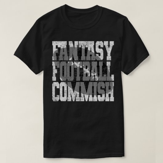 Fantasy Football Commissions für die FFL League Ko T-Shirt (Design vorne)