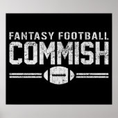 Fantasy Football Commissions Poster (Vorne)