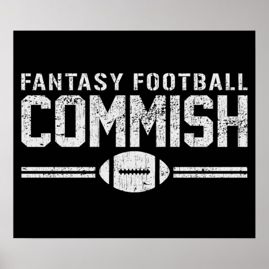 Fantasy Football Commissions Poster (Vorne)