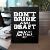 Fantasy Football Dont Drinks und Entwurf Notizblock