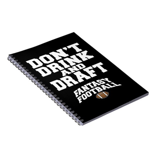 Fantasy Football Dont Drinks und Entwurf Notizblock (Rechte Seite)