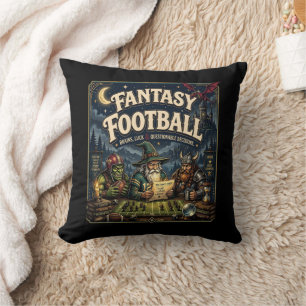 Fantasy Football, Drachen-Zauberer Fantasy Vintage Kissen