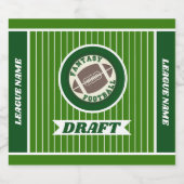 Fantasy Football Draft Bierflaschenetikett (Einzelnes Label)