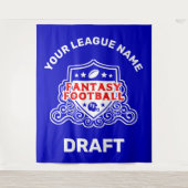 Fantasy Football Draft Emblem Tapestes Wandteppich (Vorderseite)