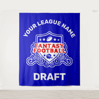 Fantasy Football Draft Emblem Tapestes Wandteppich