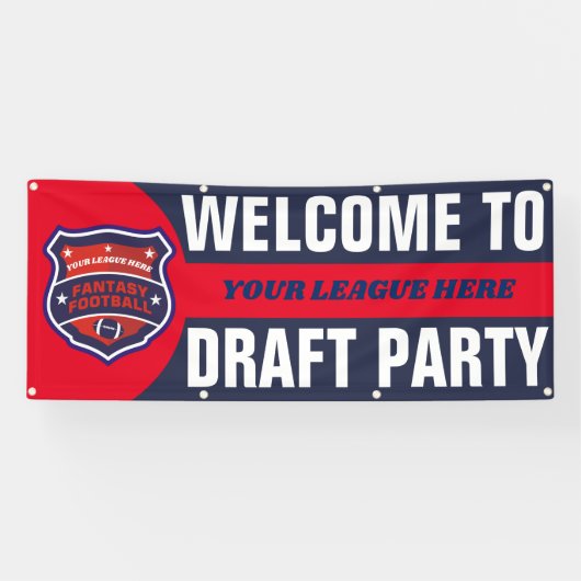 Fantasy Football Draft Party Banner (Horizontal)