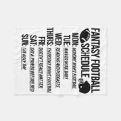 Fantasy-Football-Draftparty  Fleecedecke (Vorderseite (Horizontal))