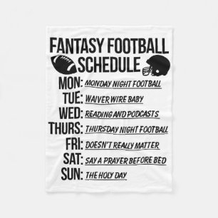 Fantasy-Football-Draftparty Fleecedecke