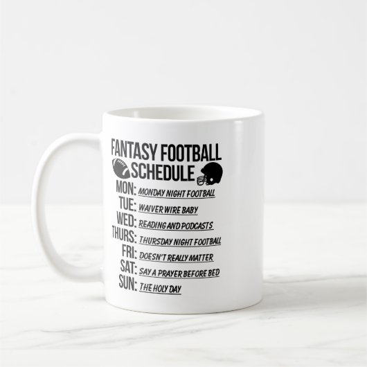 Fantasy-Football-Draftparty  Kaffeetasse (Links)
