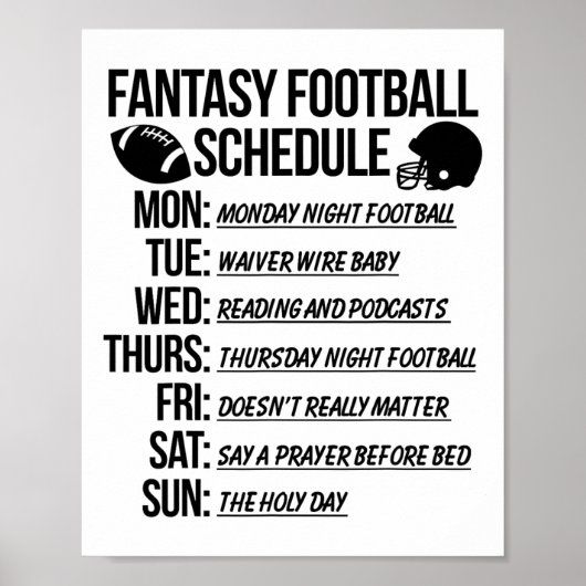 Fantasy-Football-Draftparty  Poster (Vorne)