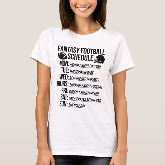 Fantasy-Football-Draftparty T-Shirt (Vorderseite)