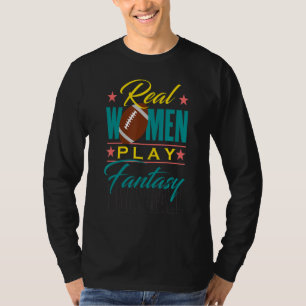 Fantasy-Football-Echte-Frauen-Cute-Draft-Kit-Party T-Shirt