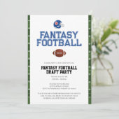 Fantasy Football Einladung (Stehend Vorderseite)