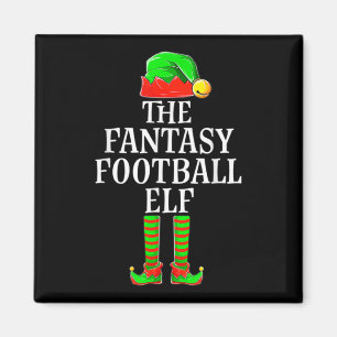 Fantasy Football Elf Apparel Men Boy Kind Weihnach Magnet