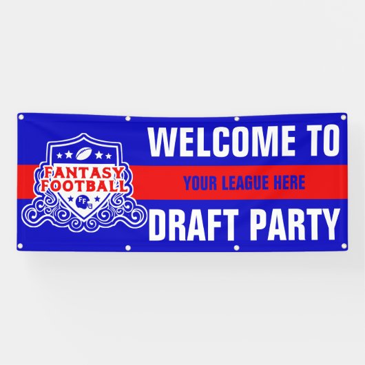 Fantasy Football Emblem Entwurf Party Banner (Horizontal)