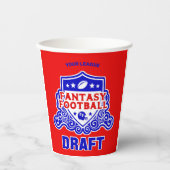 Fantasy Football Emblem Entwurf Party Pappbecher (Vorderseite)