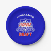 Fantasy Football Emblem Entwurf Party Pappteller (Vorderseite)