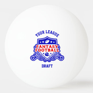 Fantasy Football Emblem Entwurf Pick Lotterie Tischtennisball