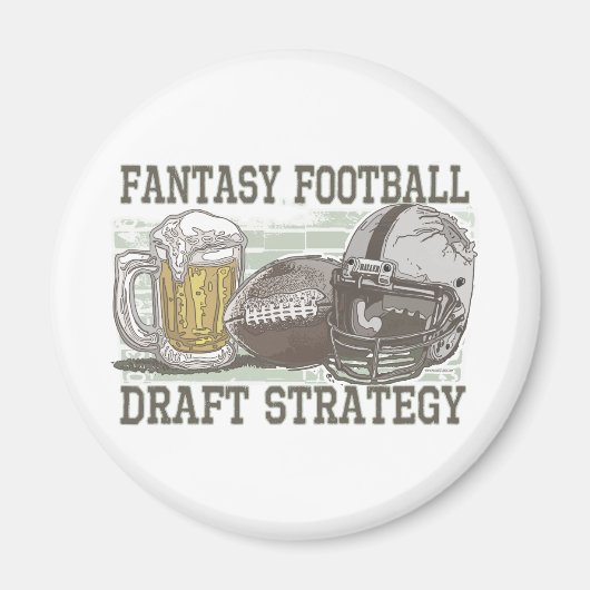 Fantasy Football Entwurf Strategie Magnet (Vorne)