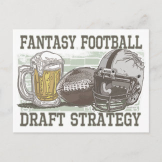 Fantasy Football Entwurf Strategie Postkarte
