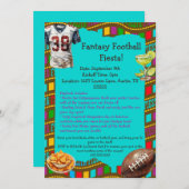 Fantasy Football Fiesta Einladung (Vorne/Hinten)