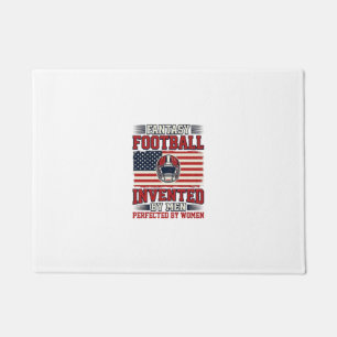 Fantasy Football Frauen Vintage Sportshirt_1 Fußmatte