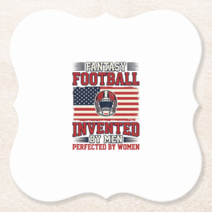 Fantasy Football Frauen Vintage Sportshirt_1 Untersetzer