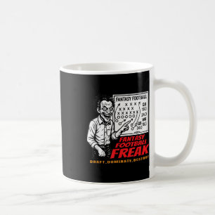 Fantasy-Football-Freak-Draft Dominieren Zerstören Kaffeetasse