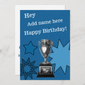 Fantasy Football Funny Birthday Card 12x18 Custom Einladung (Vorne/Hinten)