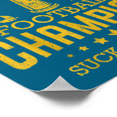 Fantasy Football Funny Champ Chamon  Poster (Ecke)