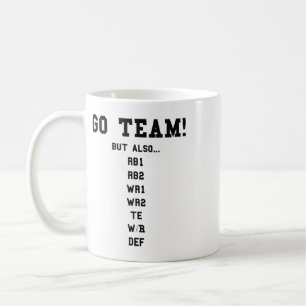 Fantasy Football Funny - Go Team Kaffeetasse