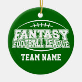Fantasy Football - Funny Sports Gift Keramik Ornament (Vorne)