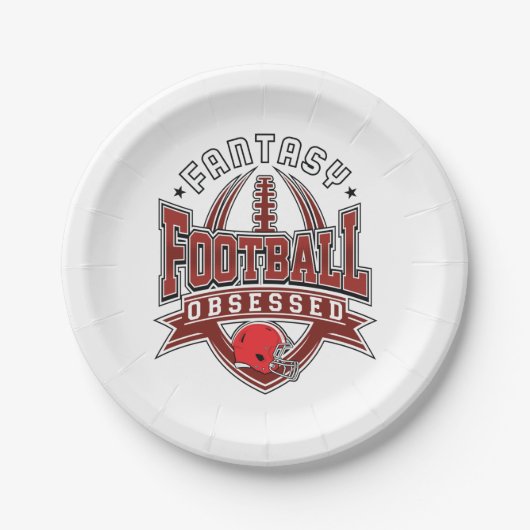 Fantasy Football Gewesene FFL League Pappteller (Vorderseite)