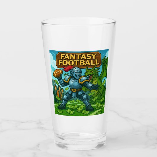 Fantasy football glas (Vorderseite)