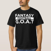 Fantasy Football GOAT - Champion Funny League Draf T-Shirt (Vorderseite)